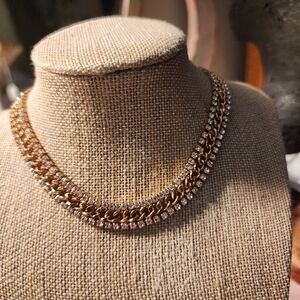 Swarovski Gold and Silver Necklace